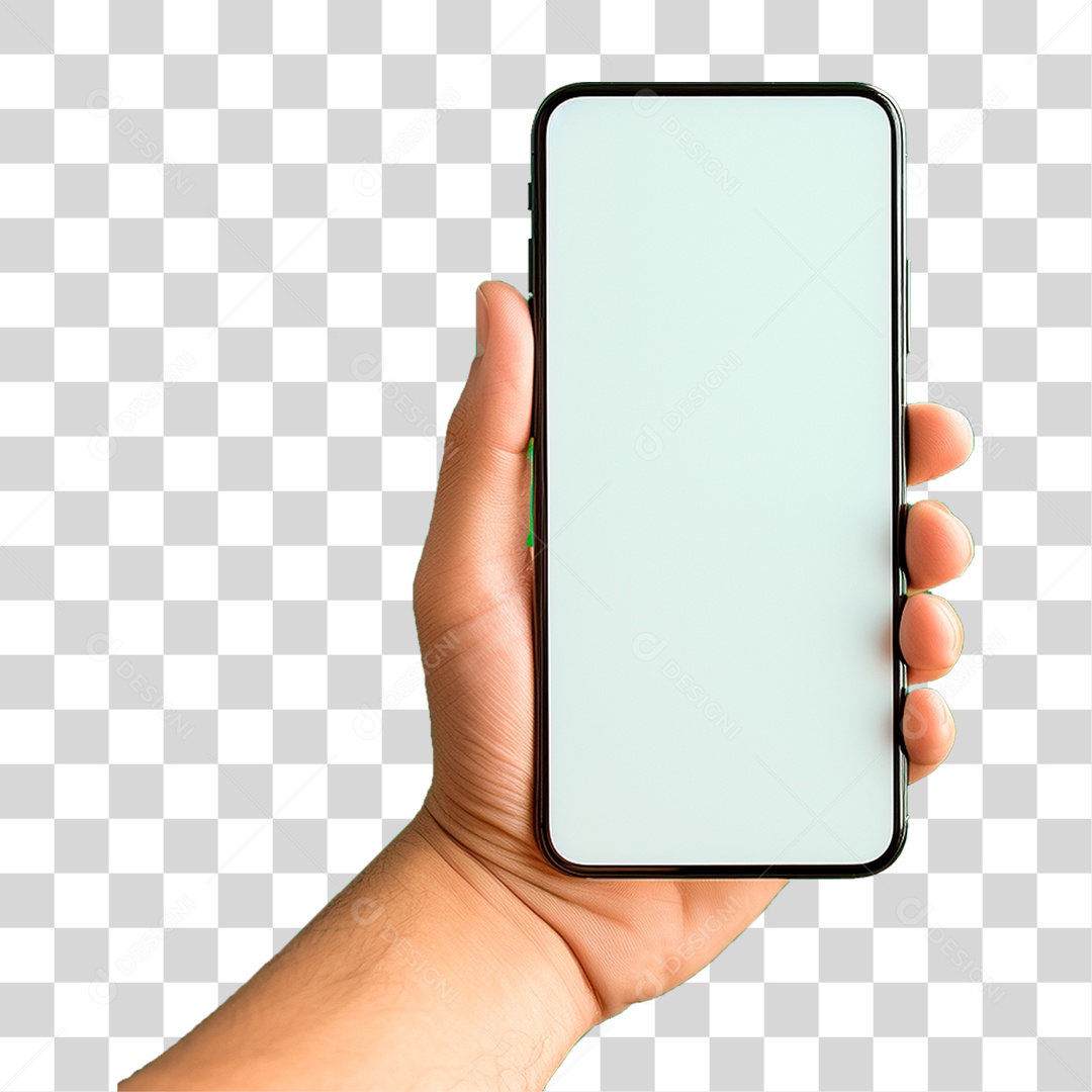 Mão Segurando Celular PNG Transparente