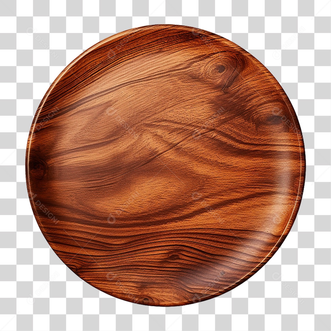 Prato de Madeira PNG Transparente