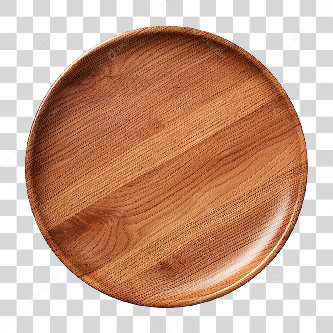 Prato de Madeira PNG Transparente