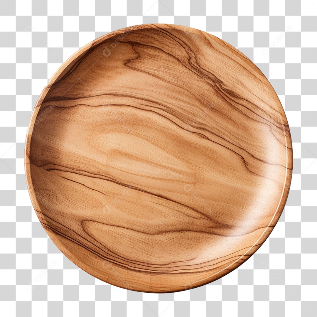 Prato de Madeira PNG Transparente