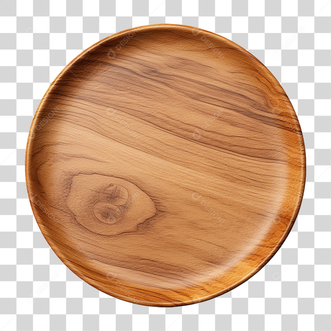 Prato de Madeira PNG Transparente