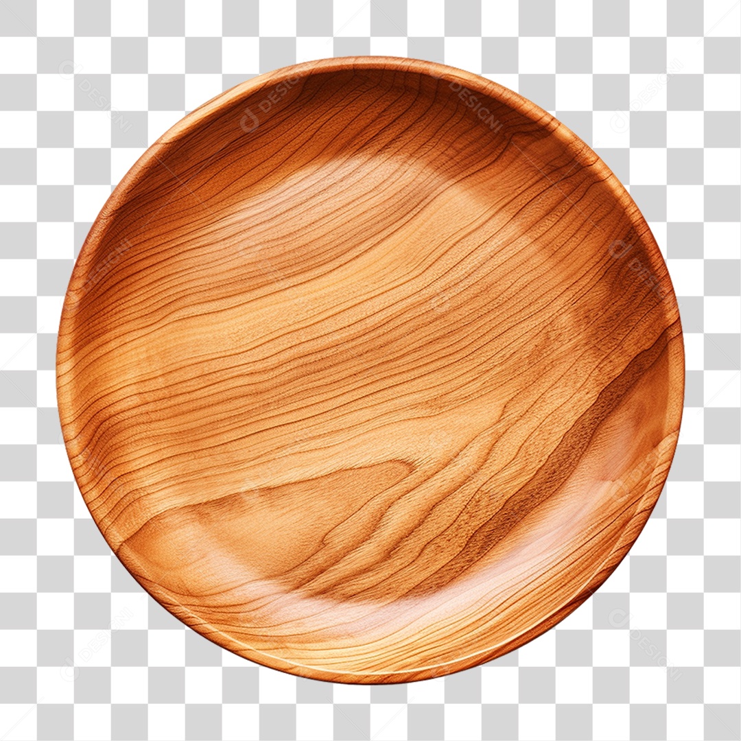 Prato de Madeira PNG Transparente