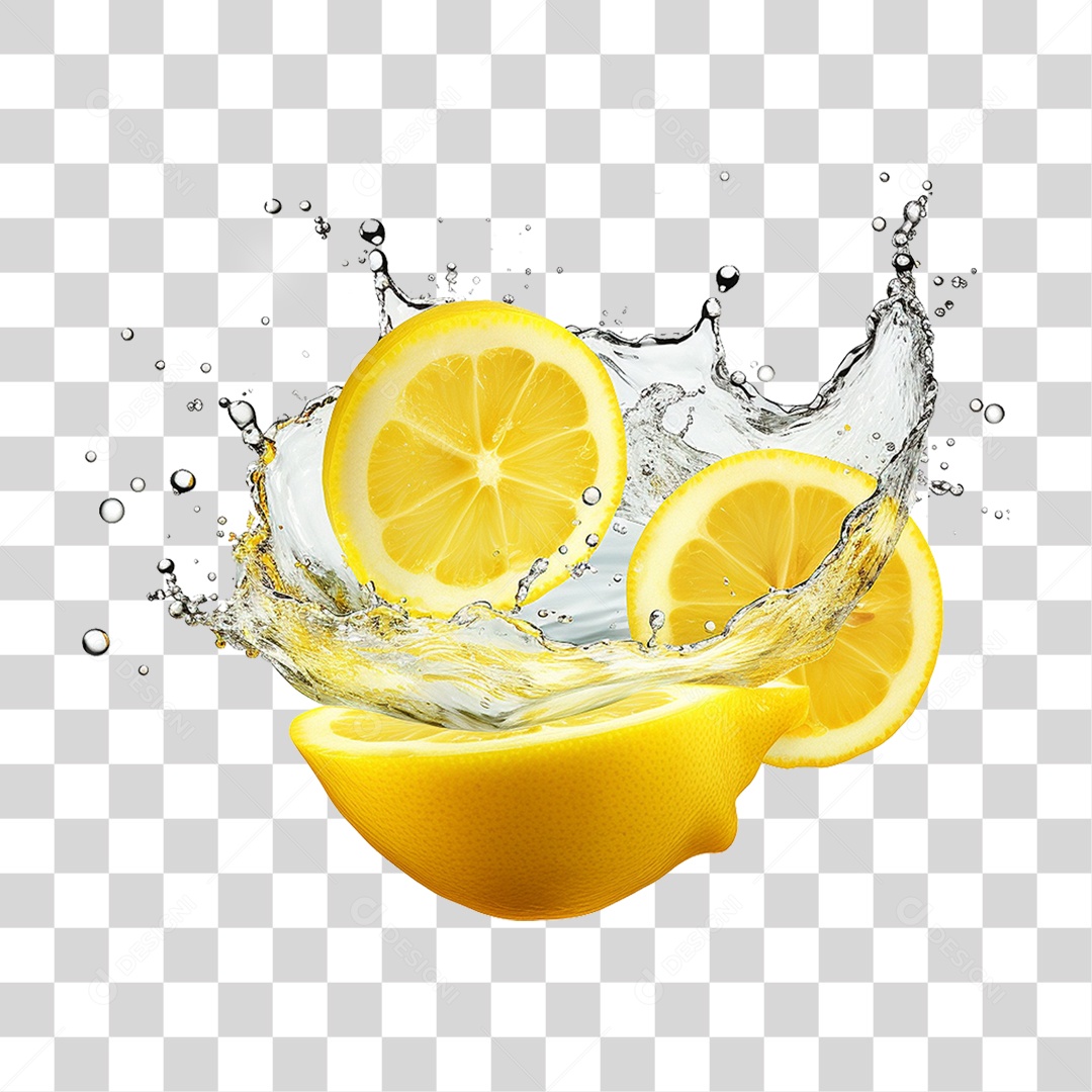 Suco de Limão Frutas PNG Transparente