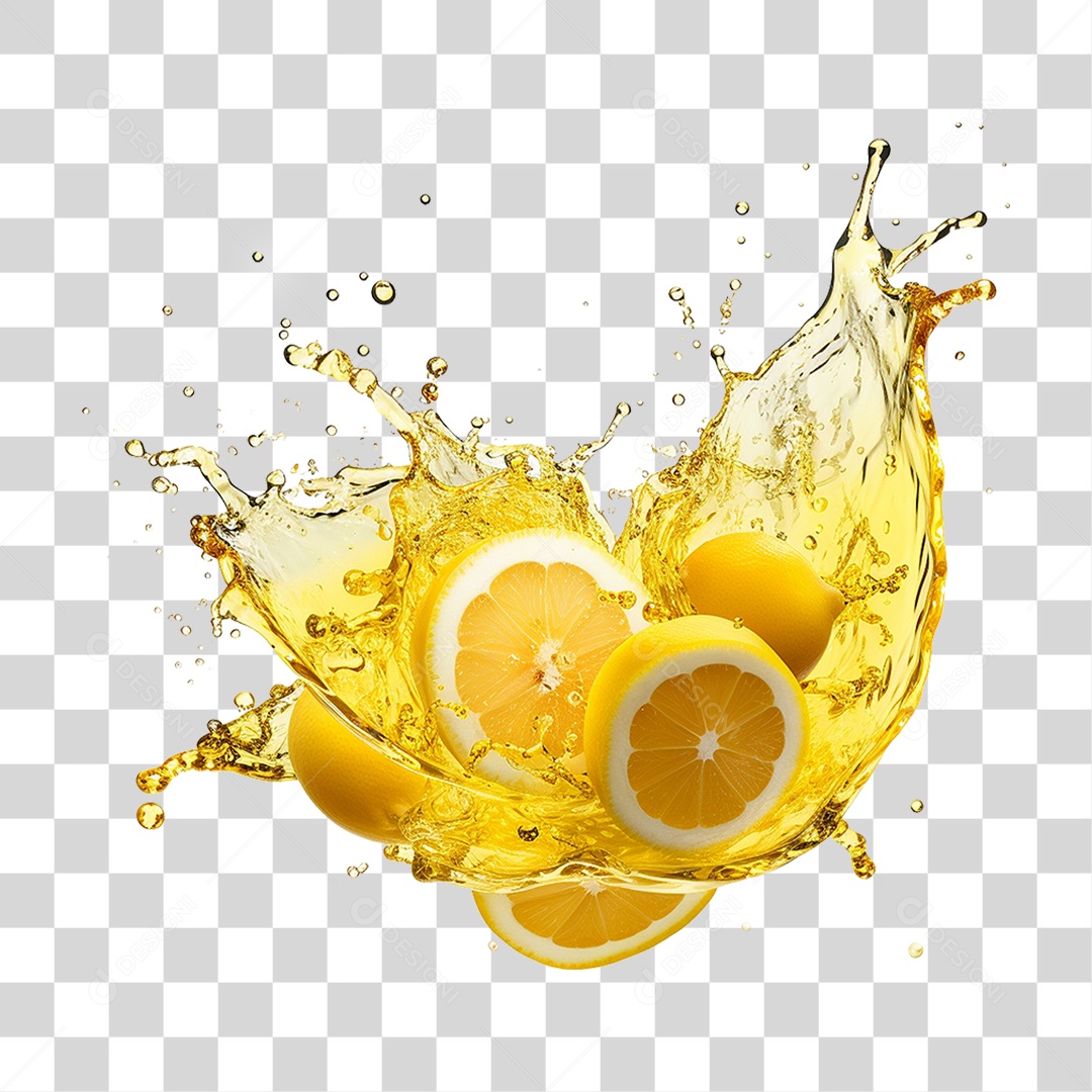 Suco de Limão Frutas PNG Transparente