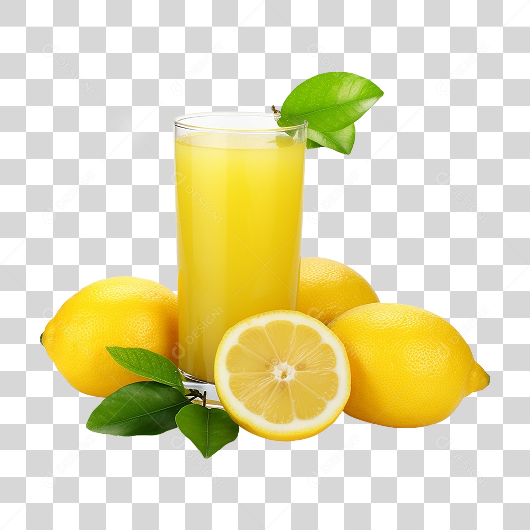 Suco de Limão Frutas PNG Transparente