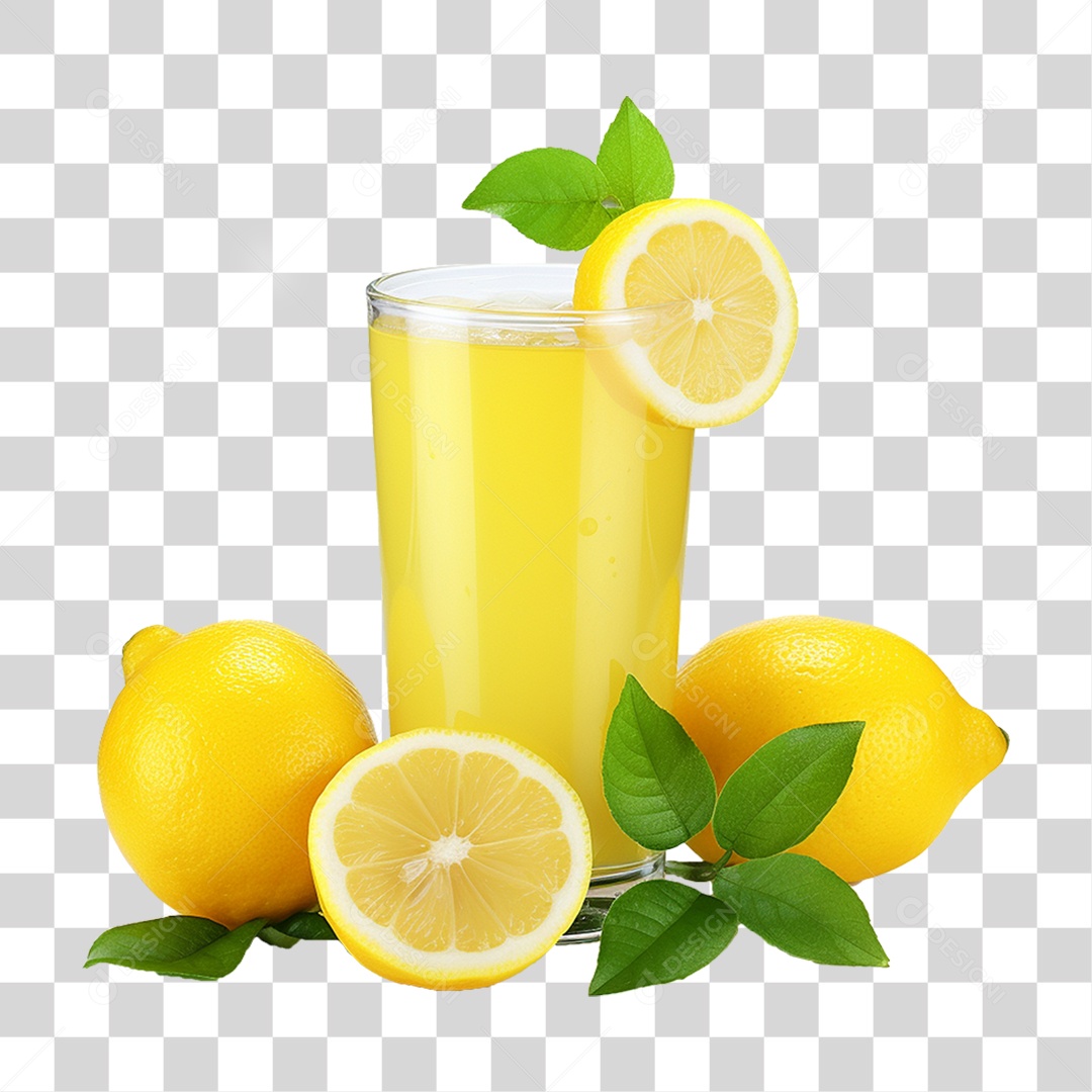 Suco de Limão Frutas PNG Transparente