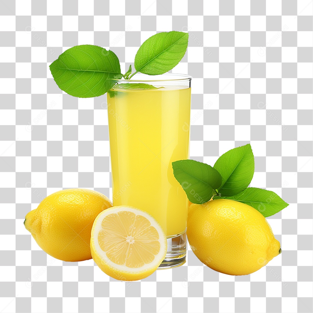Suco de Limão Frutas PNG Transparente