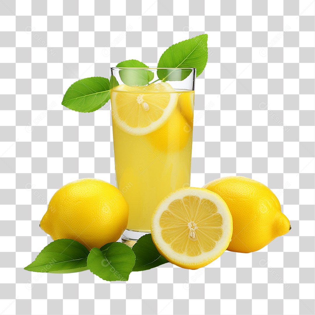 Suco de Limão Frutas PNG Transparente