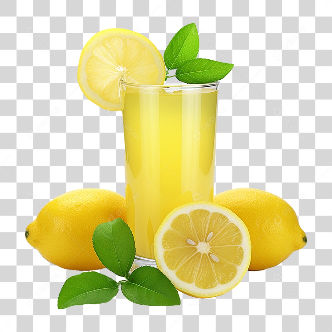 Suco de Limão Frutas PNG Transparente