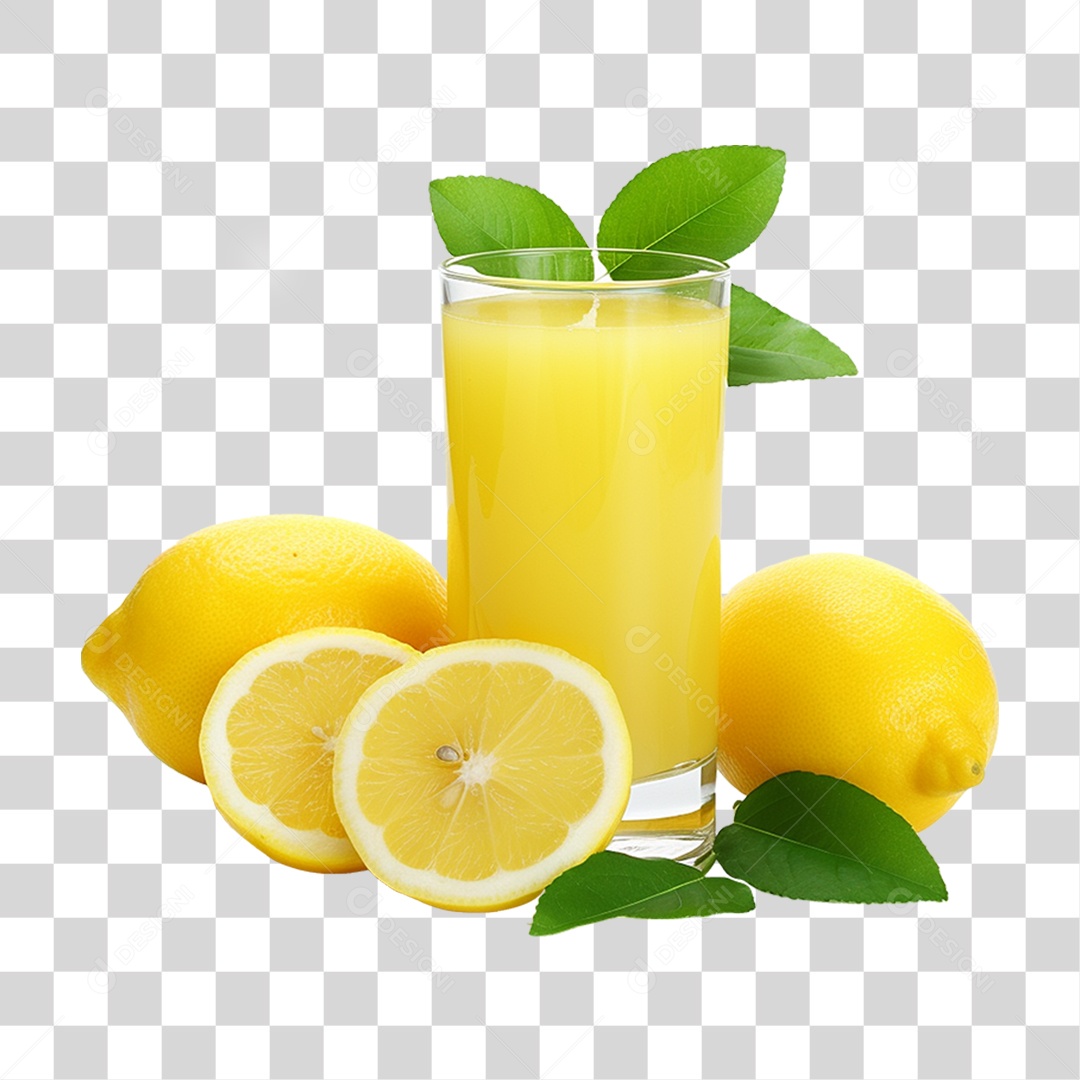 Suco de Limão Frutas PNG Transparente