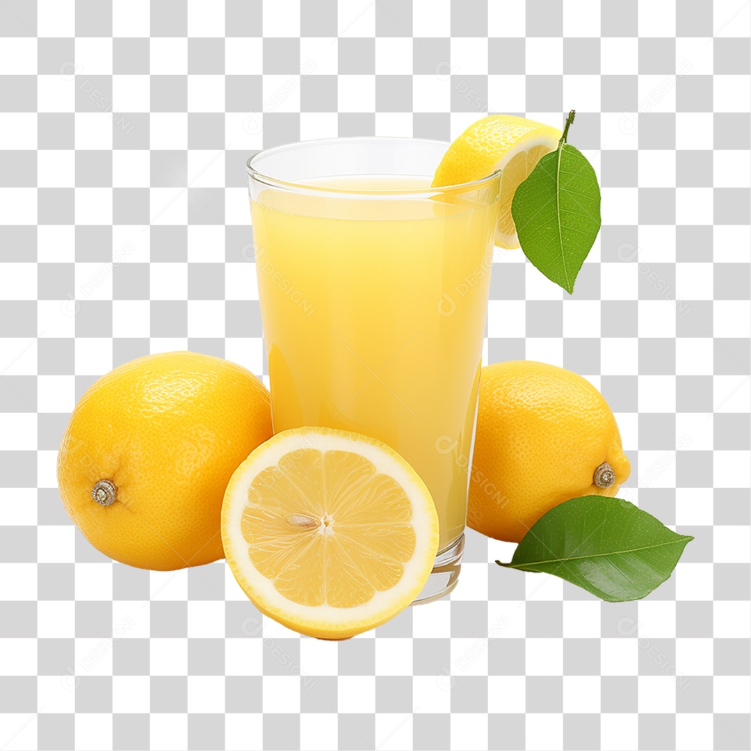 Suco de Limão Frutas PNG Transparente