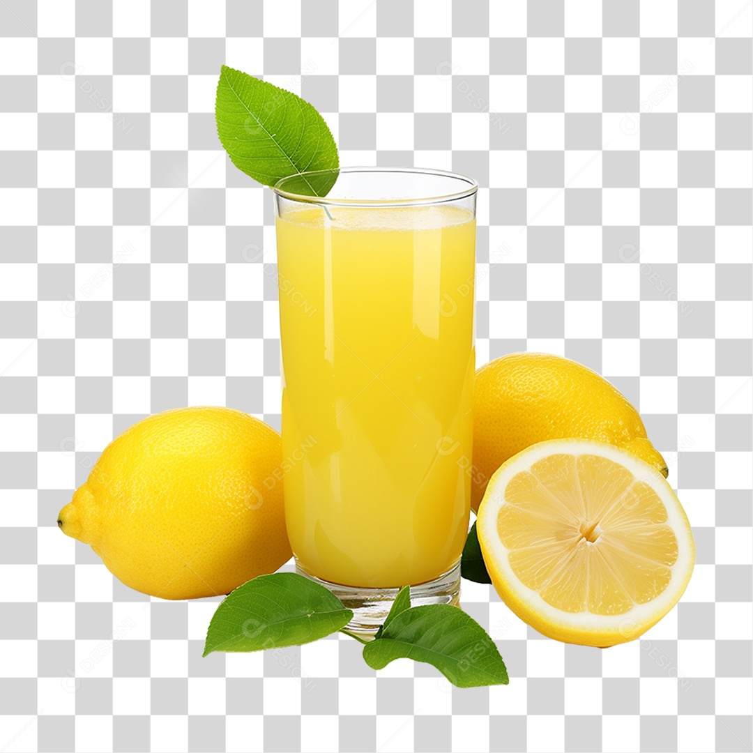 Suco de Limão Frutas PNG Transparente