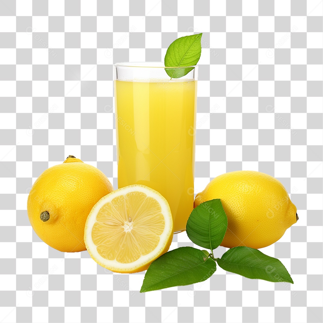 Suco de Limão Frutas PNG Transparente