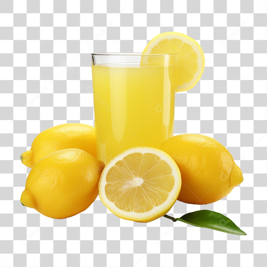 Suco de Limão Frutas PNG Transparente