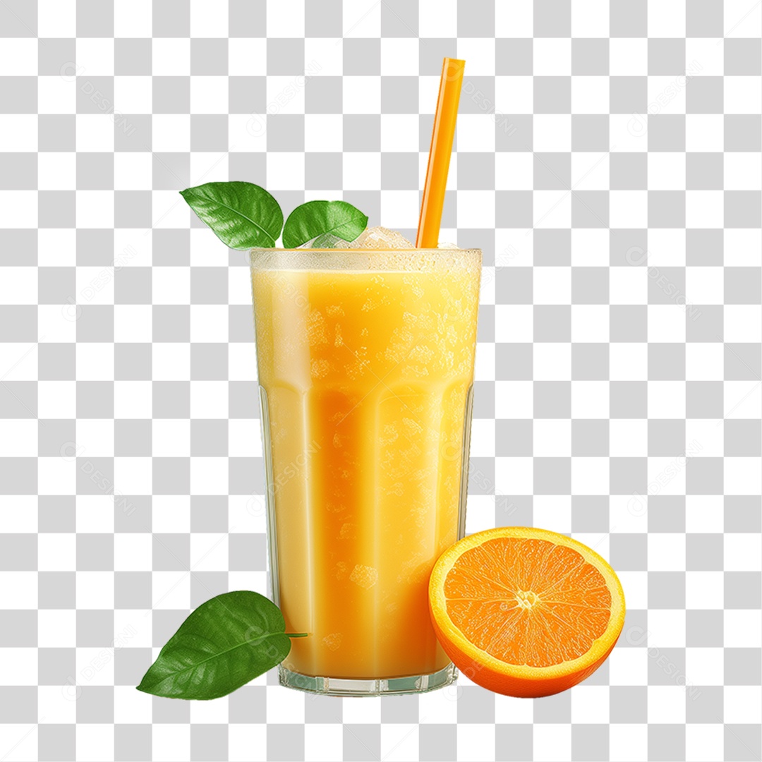 Transparent PNG Fruit Orange Juice Cup