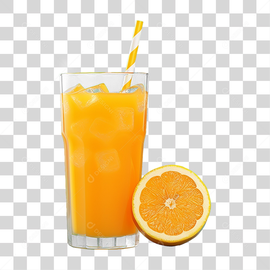 Transparent PNG Fruit Orange Juice Cup