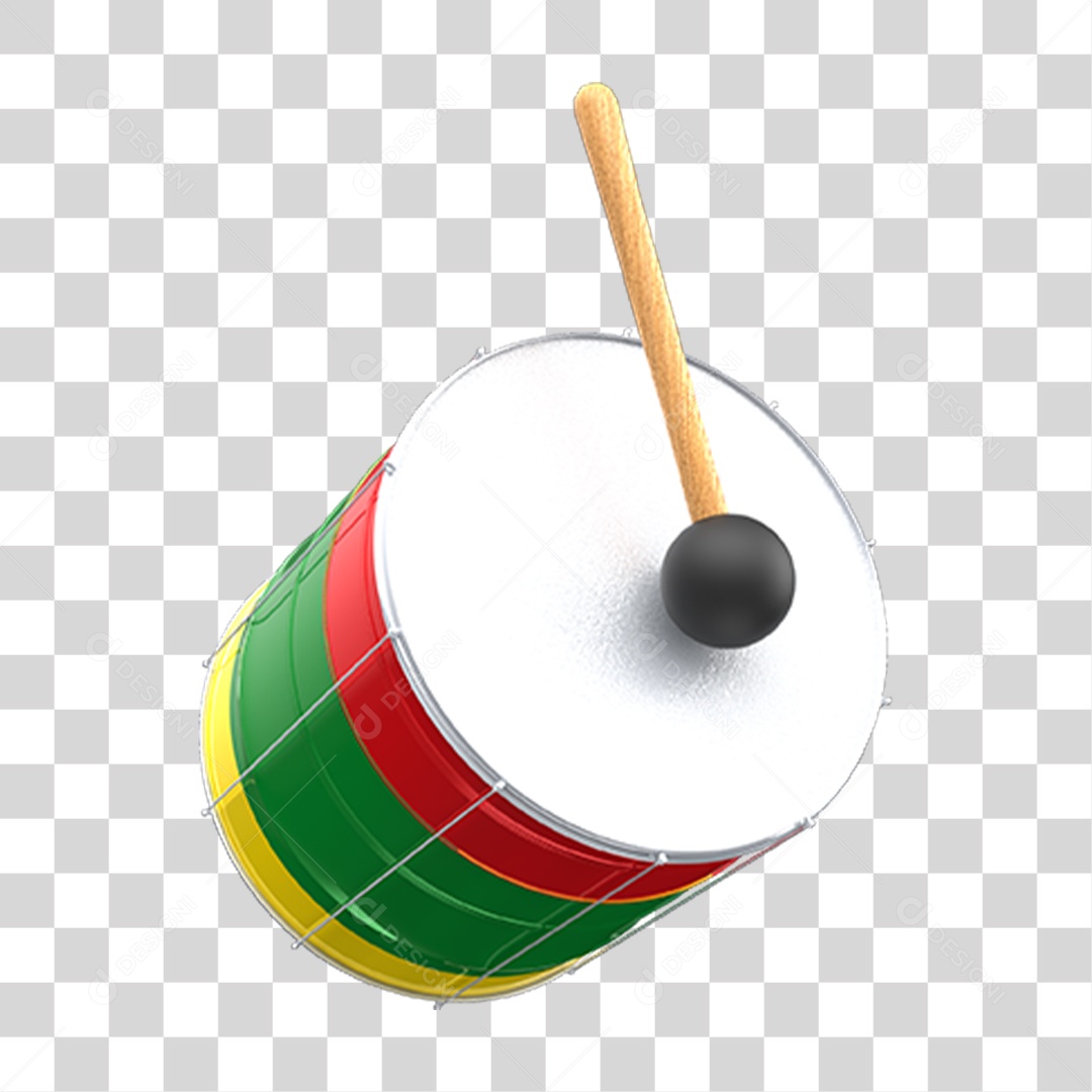 Enfeites Decorações Carnaval Tambores PNG Transparente