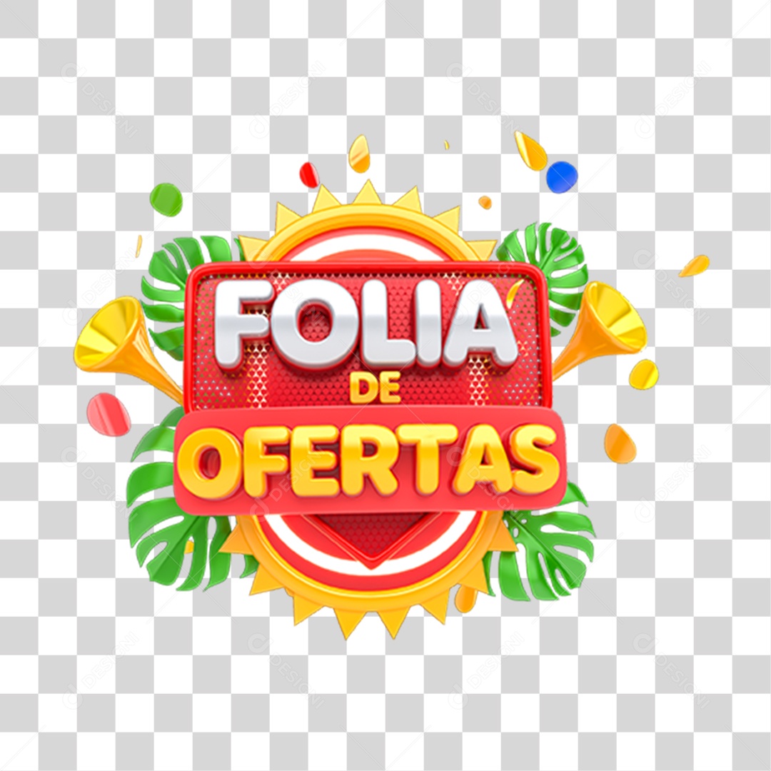 Folia 3D Gift Seal for Transparent PNG Composition