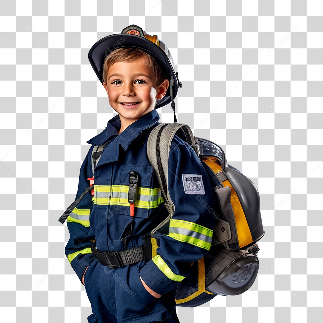 Aluno Estudante Fantasiado Volta as Aulas PNG Transparente