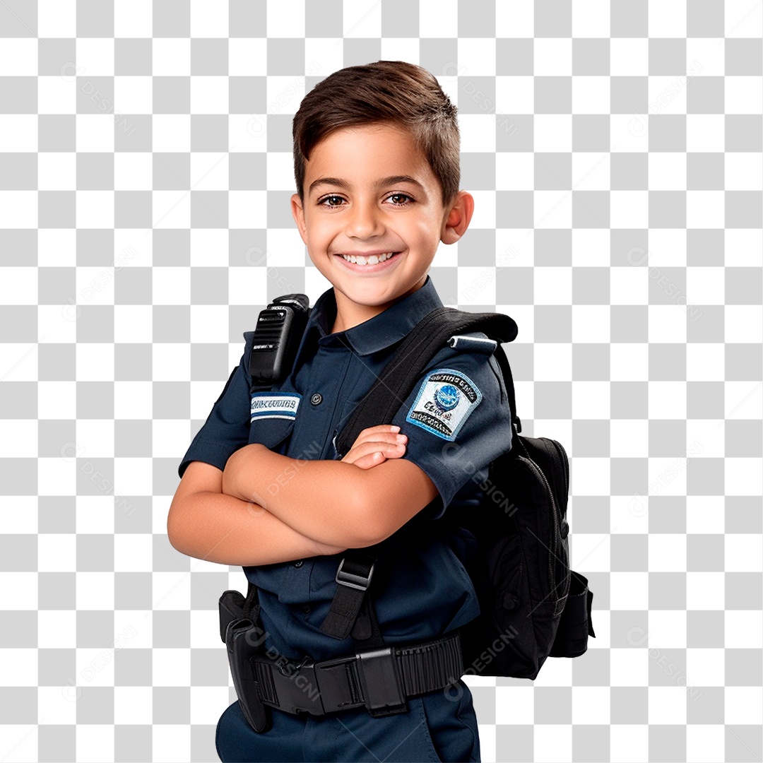 Aluno Estudante Fantasiado Volta as Aulas PNG Transparente