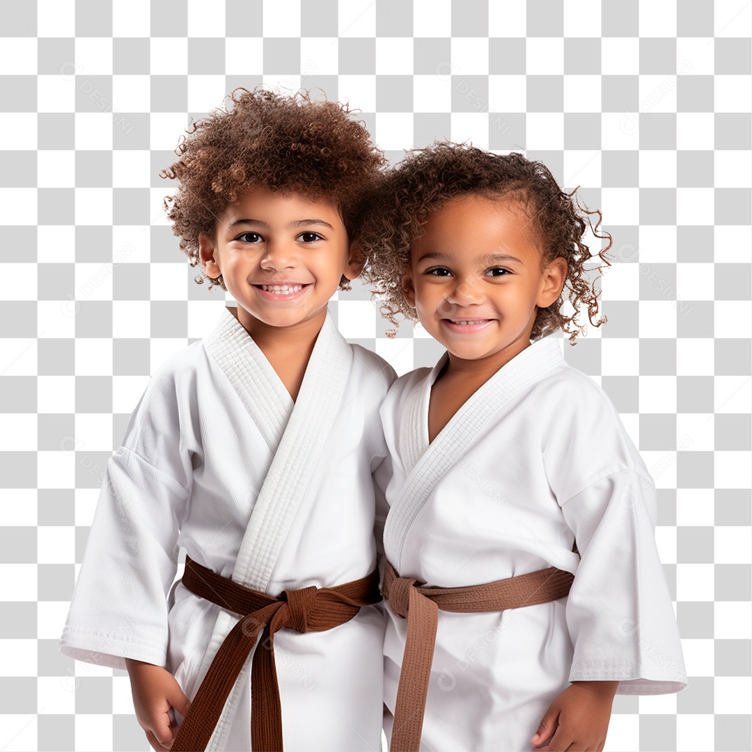 Crianças de Quimono Judô jiu-jitsu PNG Transparente