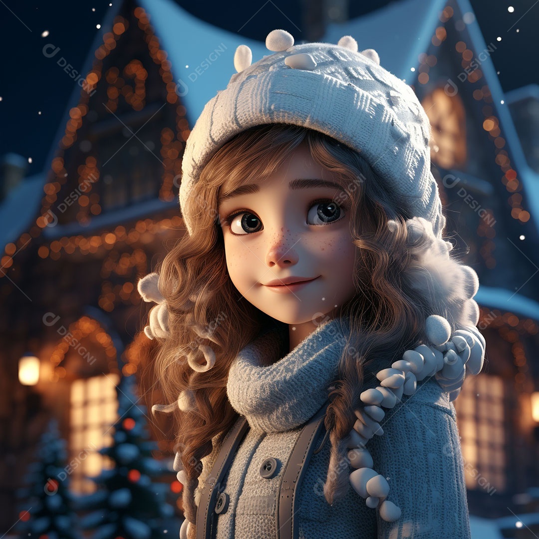 Natal para uma linda garota de inverno