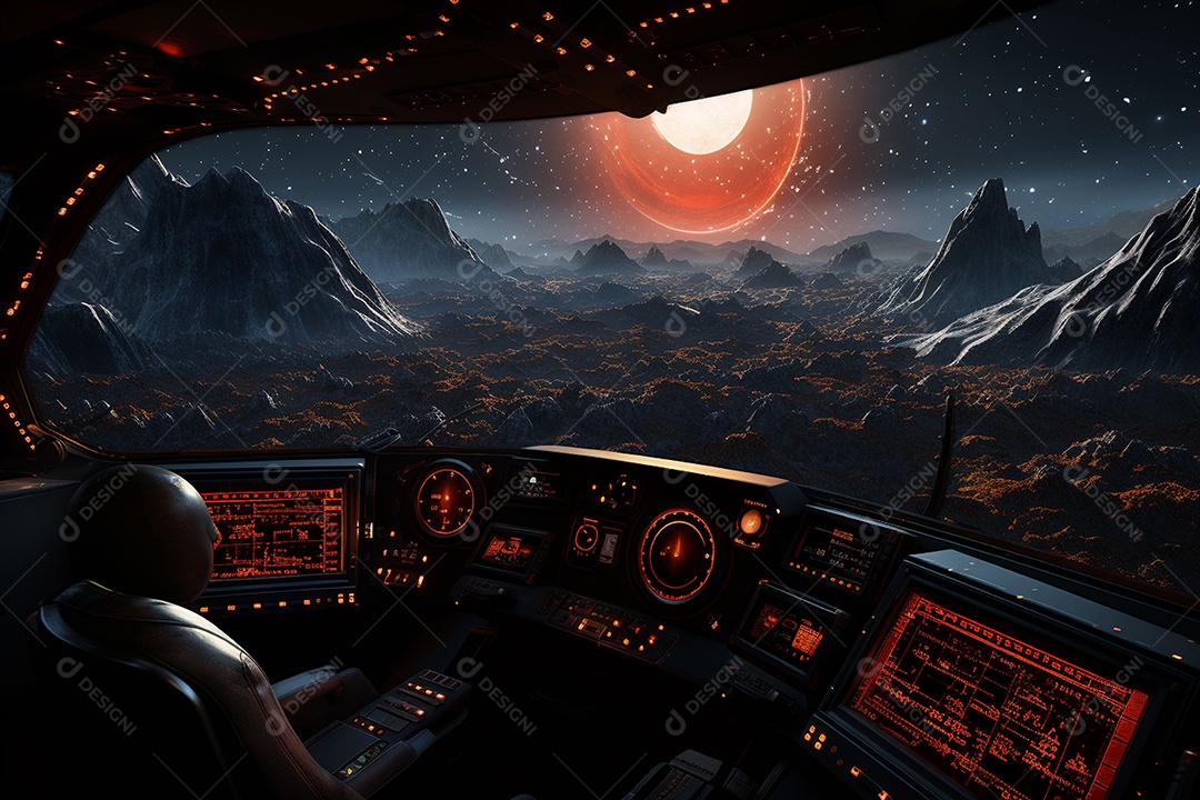 Imagem do universo gerada por IA