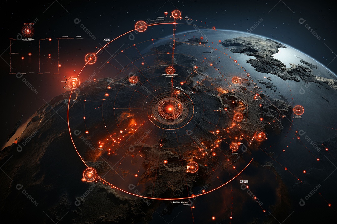 Imagem do universo gerada por IA