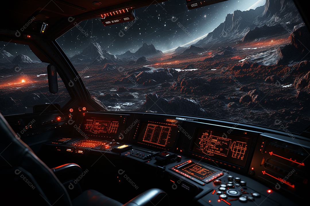 Imagem do universo gerada por IA