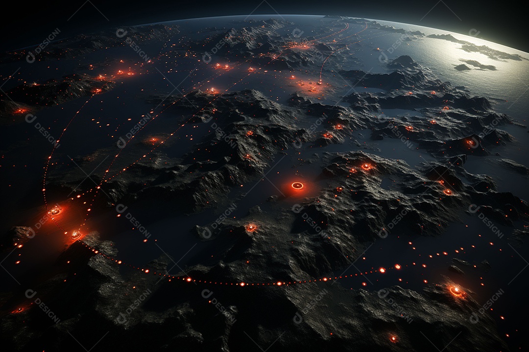 Imagem do universo gerada por IA