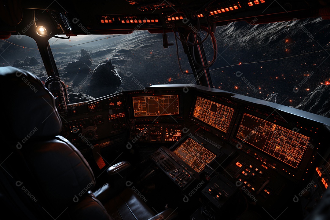 Imagem do universo gerada por IA