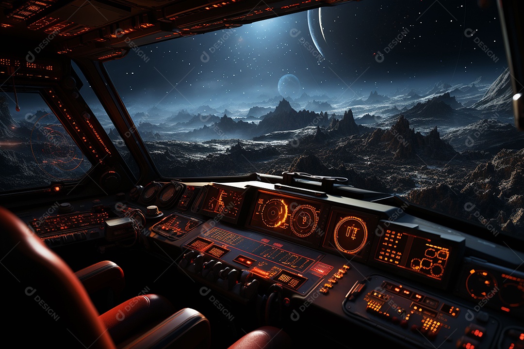 Imagem do universo gerada por IA