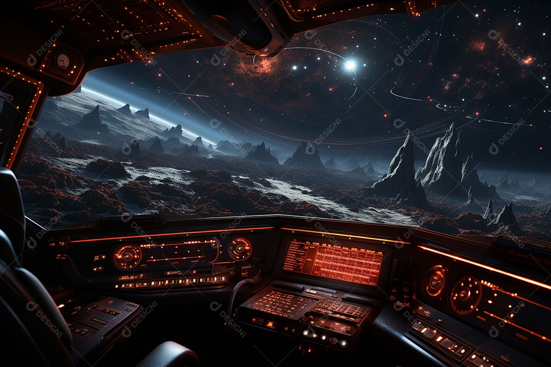 Imagem do universo gerada por IA