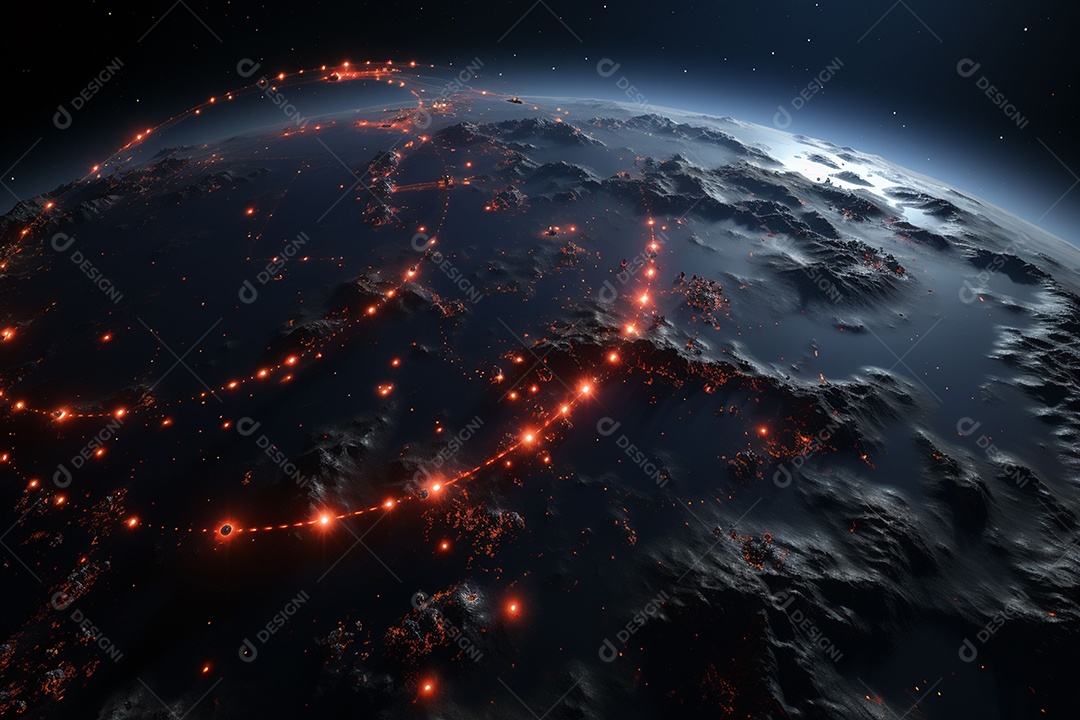 Imagem do universo gerada por IA