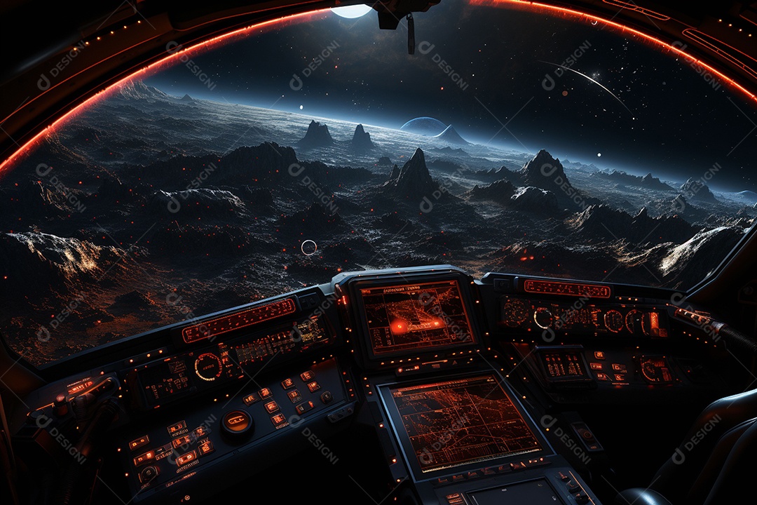 Imagem do universo gerada por IA