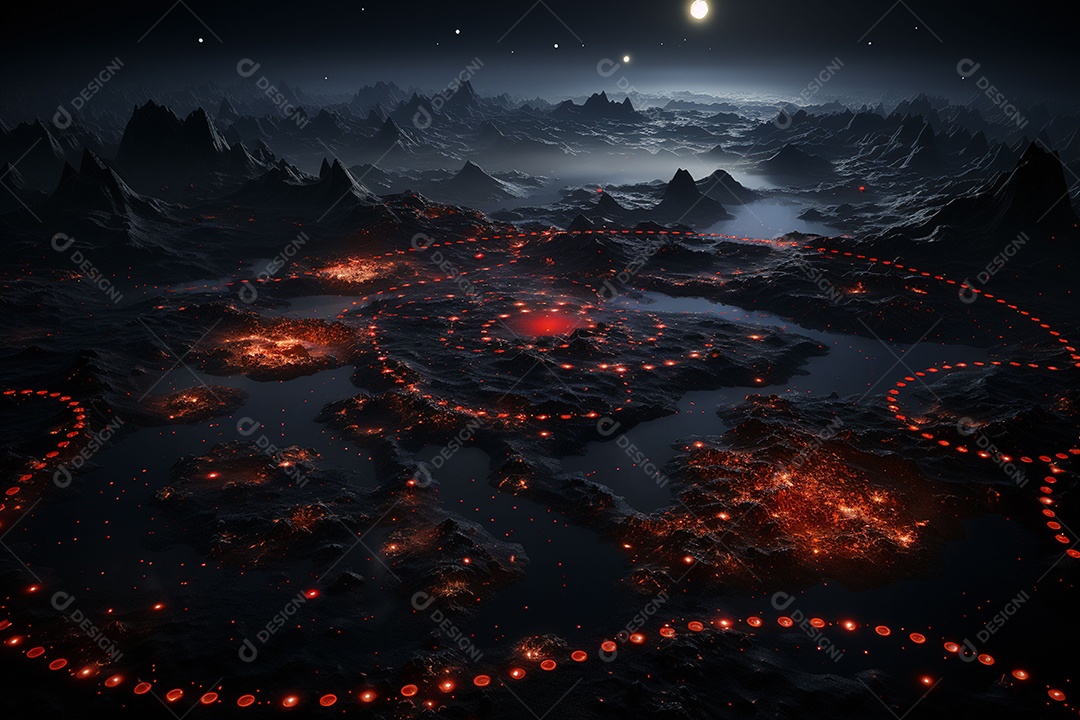 Imagem do universo gerada por IA