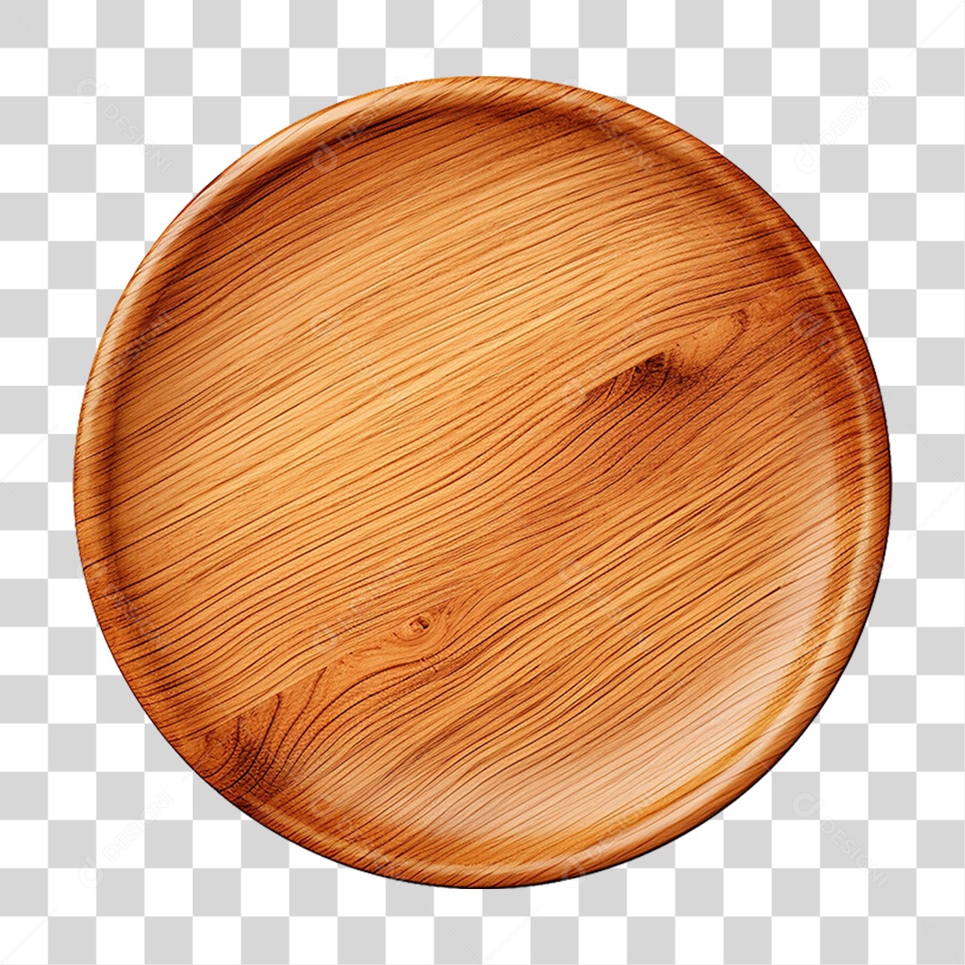 Prato de Madeira PNG Transparente