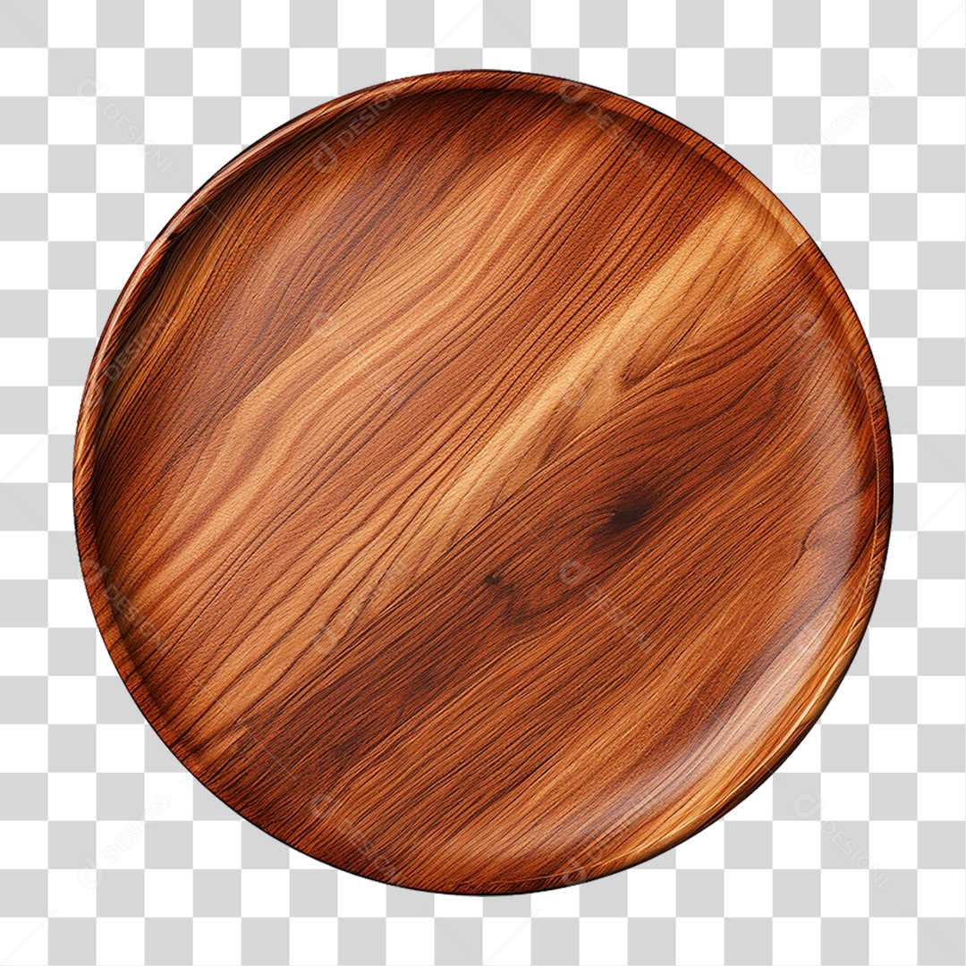 Prato de Madeira PNG Transparente