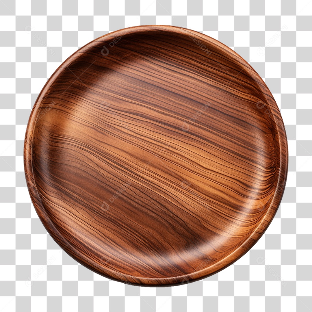 Prato de Madeira PNG Transparente