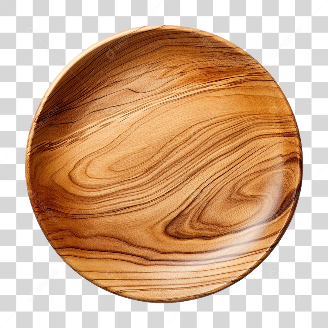 Prato de Madeira PNG Transparente
