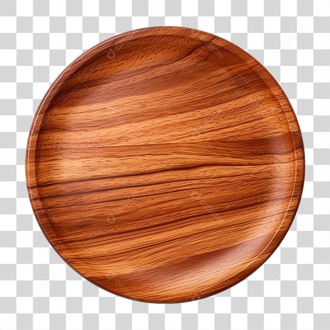 Prato de Madeira PNG Transparente