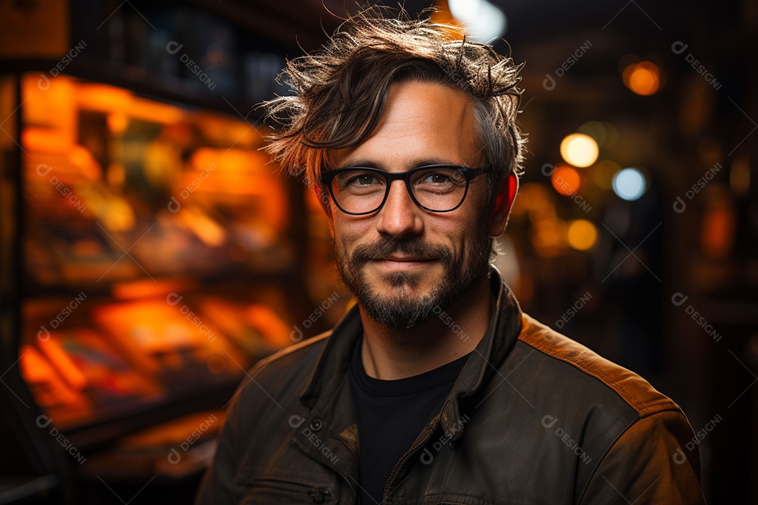 Homem de sucesso na área de jogos