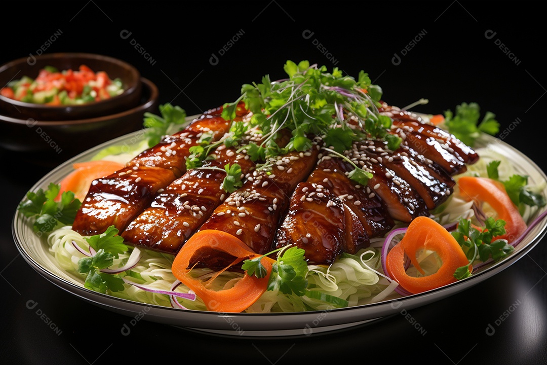 Salada japonesa saudável