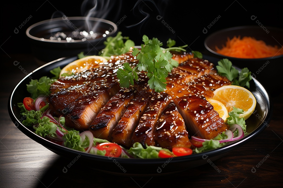 Salada japonesa saudável