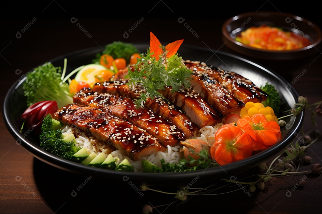 Salada japonesa saudável