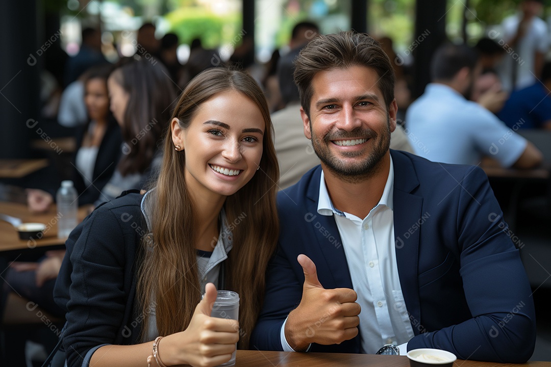 Empresários da Arábia Saudita feliz