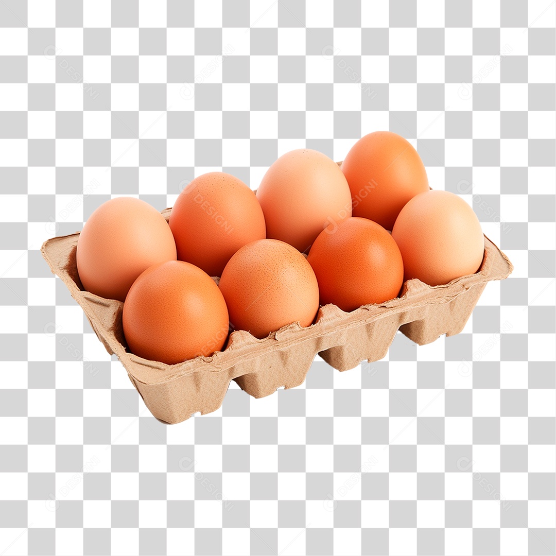 Cartela de Ovos PNG Transparente