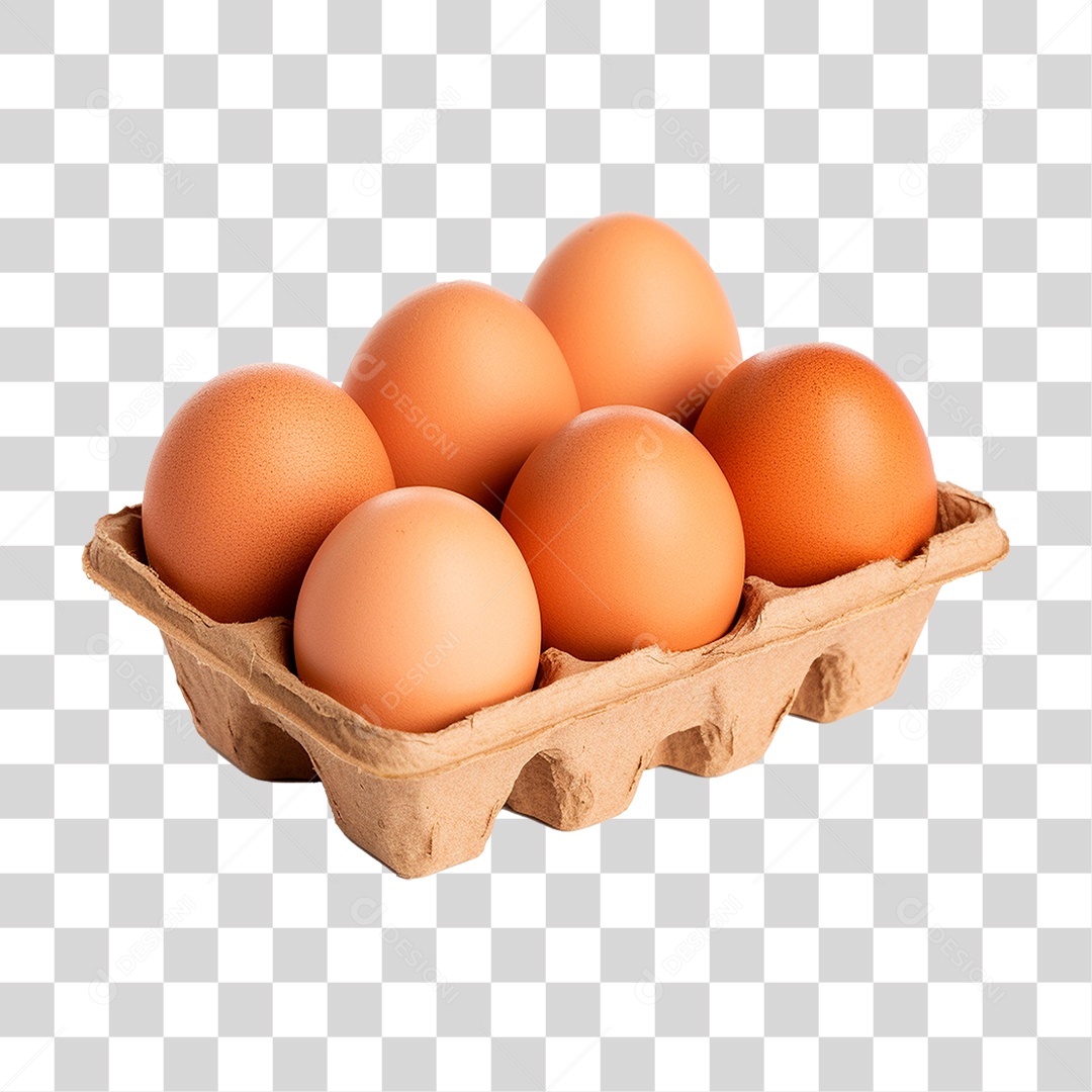 Cartela de Ovos PNG Transparente