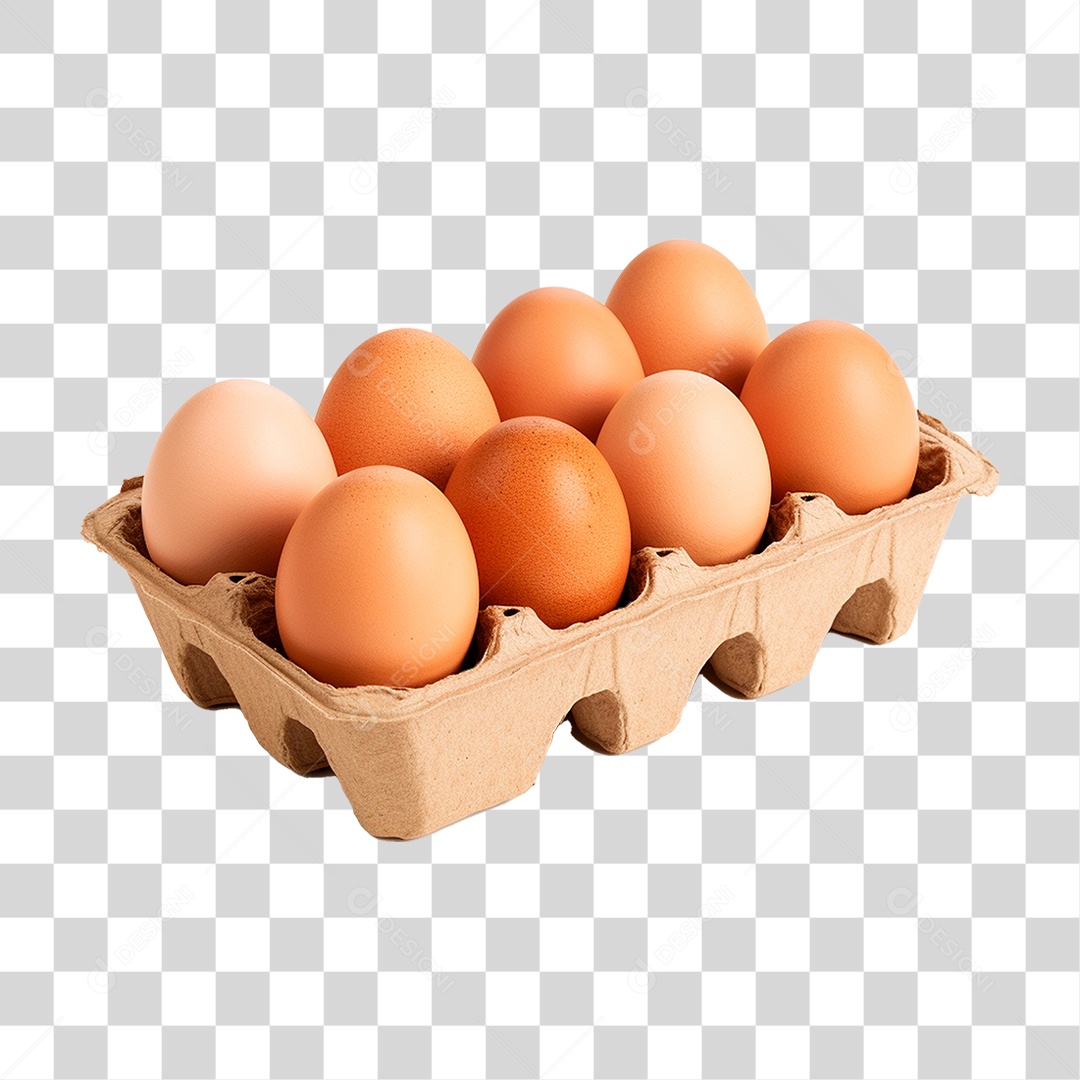 Cartela de Ovos PNG Transparente