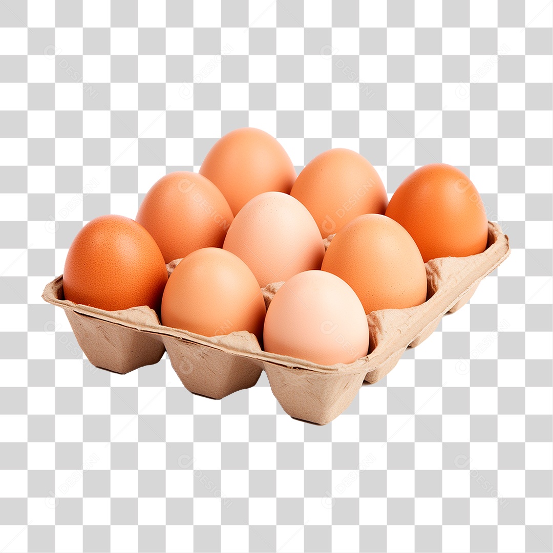 Cartela de Ovos PNG Transparente